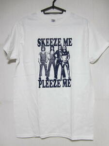 即決★新品バンドＴシャツ★スレイド★SLADE★SKEEZE ME PLEEZE ME★ホワイトボディ×ネイビープリント★S/M/L/XLサイズ