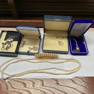 本真珠 ブローチ ネックレス MIKIMOTO TASAKi などまとめてアクセサリー 