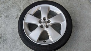 トヨタ　プリウス　ZVW30　ツーリング　純正　アルミホイール　17×7J+50　17インチ　215/45R17 91W　ZEETEX HP2000　30プリウス　ホイール