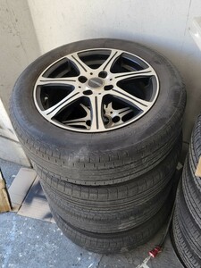 フィット　ヴィッツ　アクア　カローラアクシオ　カローラ　ポルテ　175/65R15　社外アルミホイール　15インチ　ブラポリ　アルミ　大阪