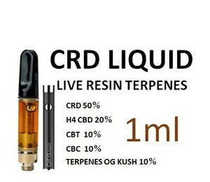 H4 CBD 配合 CRD リキッド 1ml LIVE RESIN TERPENES OG KUSH VAPEセット品