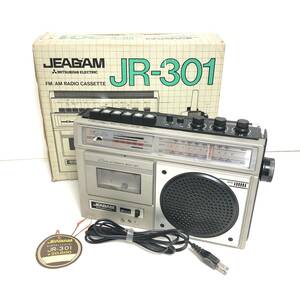 L【現状販売品】MITSUBISHI JEAGAM ラジカセ 　JR-301　昭和レトロ