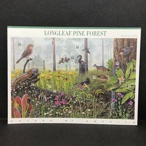 L【未使用保管品】　アメリカ　切手　記念切手　シート　LONGLEAF PINE FOREST　コレクション