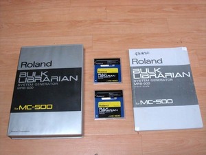 ★元箱あり！　★Roland　　・MRBオーナーズ・マニュアル　 ローランド MC-500　フロッピーディスク