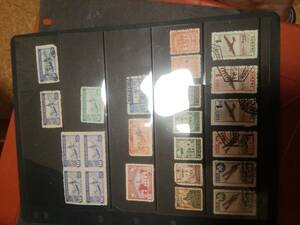 スペイン 1930代後半フランコ政権側発行切手(2）各種23枚ロット、数枚状態難あり、
