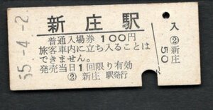 （奥羽本線）新庄駅１００円