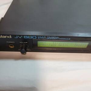 送料込 中古 Roland ローランド JV-880 シンセサイザー 音源モジュール 通電確認品