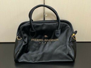 ピエールバルマン PIERRE BALMAIN ナイロン ミニボストンバッグ