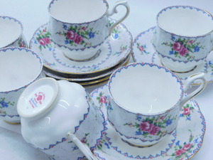 ★幸1057 ロイヤルアルバート ROYAL ALBERT Petit Point China プチポワン カップ&ソーサー 6客 ティーカップ コーヒーカップ 12401261