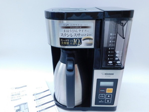 ★幸1101 象印マホービン コーヒーメーカー EC-YS100型 1.35L ドリップ式 2022年製 珈琲通 ※ステンレスフィルターなし 欠品有 12402081