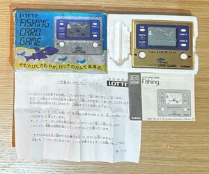 ロッテ 非売品 LCDゲーム　FISHING CARD GAME　箱 説 当選通知あり　抽選プレゼント品　フィッシング カード ゲーム