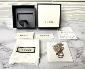 GUCCI グッチ インターロッキング ネックレス シルバー 925 GGロゴ