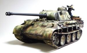 1/35 Germany Panther D type doll attaching has painted final product 