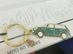 未使用★MINI COOPER BMW ミニクーパー キーリング 非売品 60 YEARS キーホルダー★純正　ノベルティー★パッケージのみダメージ　現状品