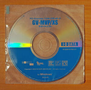 I-O DATA TVキャプチャボード GV-MVP/XS サポートソフトCD-ROM