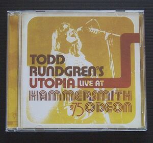 CD 美品　 UK輸入盤　トッド・ラングレンズ・ ユートピア「Todd Rundgren's Utopia Live At Hammersmith Odeon '75」2012年発売盤