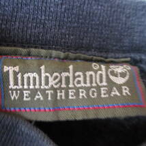 ○90s Timberland ティンバーランド◆USA製 スウェット トレーナー 刺繍ロゴ 90年代 古着◆メンズ ブラック Sサイズ相当_画像6