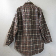 ○良品 70s PENDLETON ペンドルトン◆USA製 ウール ネルシャツ 古着 ヴィンテージ◆メンズ 茶系 Lサイズ_画像4