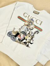 美品 クリーニング済 グッチ ヒグチユウコ コラボ 日本 限定 xs スウェット GUCCI ホワイト 白 トレーナー 長袖_画像1