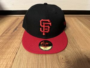 送料込 おそらく未使用品 MLB NEW ERA キャップ SAN FRANCISCO GIANTS 7 1/2 、59.6 cm サンフランシスコ ジャイアンツ ベースボール 帽子