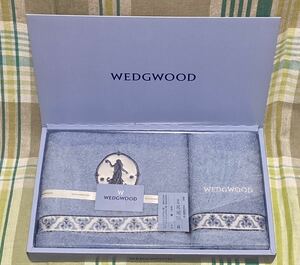 ☆WEDGWOOD ウェッジウッド☆フェイスタオル1枚 ウォッシュタオル1枚 綿１００% 日本製　西川産業　未使用　