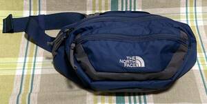 ☆THE NORTH FACE ノースフェイス☆RHEA/リーア ウエストバッグ ポーチ ボディバッグ ネイビー/グレー NM71803　USED