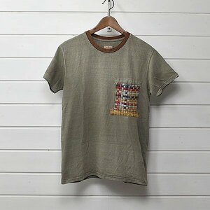 KAPITAL キャピタル カントリー 編み込み メッシュポケット Tシャツ L｜24a1866