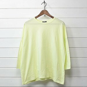 マイヨ mature cotton wide-Tシャツ 0 ライムイエロー maillot｜24a1911