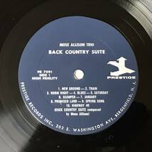 BACK COUNTRY SUITE / MOSE ALLISON TRIO　　PRESTIGE LP 7091 RVG刻印_画像3