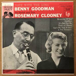 DATE WITH THE KING / BENNY GOODMAN and ROSEMARY CLOONEY 　10inch original 美盤