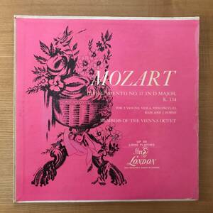 MOZART : DIVERTIMENTO NO.17 in D MAJOR (K.334) Members of the Vienna Octet London LL.235　Flat 美盤