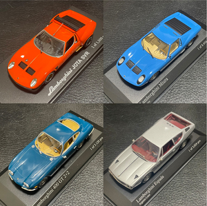 1/43 4台セット ランボルギーニ 400GT 2+2 イオタ ミウラ エスパーダ ミニチャンプス