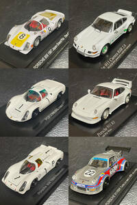 1/43 ミニカー 6台 ポルシェ 906 908 910 カレラ RSR 2.8 911RS 911 RSR ターボ LM ミニチャンプス エブロ