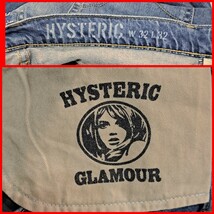 極上ストレッチ　HYSTERIC GLAMOUR ヒステリックグラマー　KPR加工ISKO スタッズ　デニム　ジーンズ　32 L　インディゴブルー_画像6