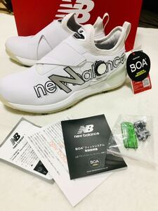 New Balance Golf Shoes Boa White Men 28 см Новая неиспользованная коробка с коробкой с коробкой