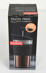 BODUM ボダム TRAVEL PRESS SET トラベルプレスセット フレンチプレス コーヒーメーカー (タンブラー用リッド付き) 350ml ブラック