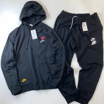 NIKE ナイキ NSW エッセンシャル パーカー＆スウェットパンツ DD4667-010 DN4390-010 黒 2XL_画像1