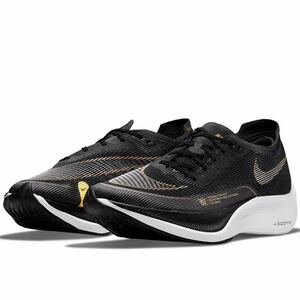 NIKE ナイキ WMNS ズームX ヴェイパーフライ ネクスト % 2 CU4123-001 黒金 23.5cm