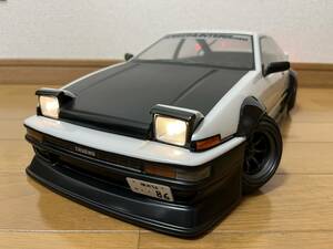 ■HPI AE86ハチロク トレノ パンダ 後期 Run freeエアロ 電飾 未走行