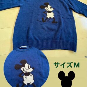 レトロで可愛いミッキーマウスセーター