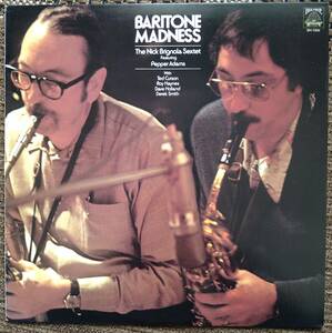 USオリジナル盤【Nick Brignola】Baritone Madness (Bee Hive BH 7000) Pepper Adams, Ted Curson, Roy Haynes, Dave Holland参加