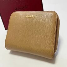 ★BALLY バリー 二つ折り ジップ 財布 ライトブラウン【鑑定済み 本物保証】_画像3