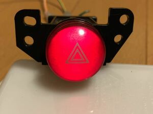 ミツビシ デリカ D5 ハザード　スイッチ　ハザードスイッチ　赤色　LED 打ち替え