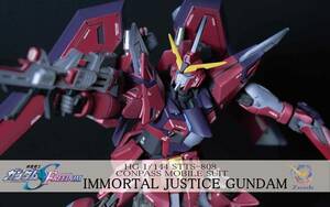 HG イモータルジャスティス 塗装済み完成品