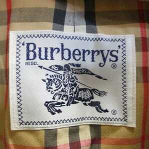 バーバリー BURBERRYS 80s90sヴィンテージ ステンカラーコート SIZE１１ ベージュ ノバチェック柄コート ロングコート トレンチ02155の画像3