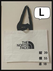 THE NORTH FACE Lサイズ ショッパーバッグ ショッパー ノースフェイス 白 ショッピングバッグ ナイロンバッグ