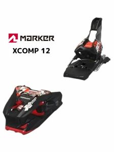 【送料無料☆新品】超特価 MARKER XCOMP 12 BLK/FLO-RED ブレーキ幅70mm マーカー ビンディング 