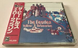 Нераспечатанный компакт-диск Toshiba EMI Domestic Edition The Beatles The Beatles Yellow Submarine Yellow Submarine 3200 Disc No Tax Notation Оби Куртка Выцветшая