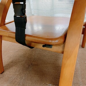 中古 大和屋 ベビーチェア アーチ木製ローチェア 子供椅子 ローチェア 木製 テーブル付 折りたたみチェア 引取歓迎 茨城 240214か1 E2 120の画像7