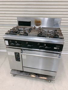  present condition delivery Rinnai 3. gas microwave oven gas-stove LP gas oven attaching portable cooking stove business use pickup welcome Ibaraki 240219.2 west M out 